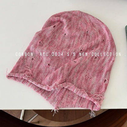 Distressed Beanie Frayed