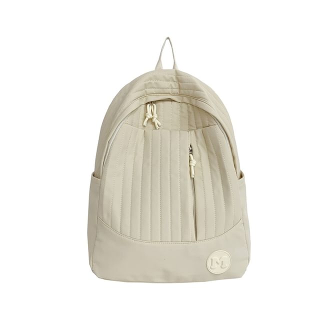 Quilted Backpack Laptop Plain