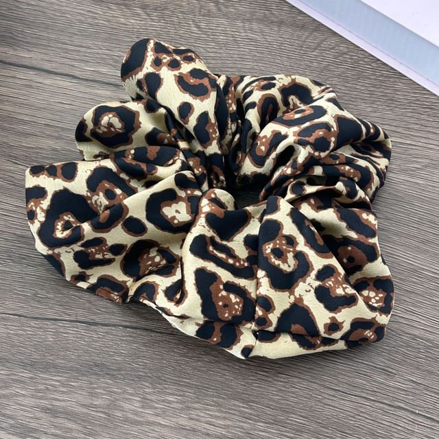 Leopard Print Scrunchie