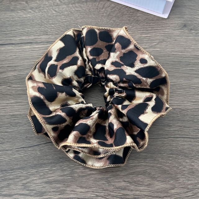 Leopard Print Scrunchie