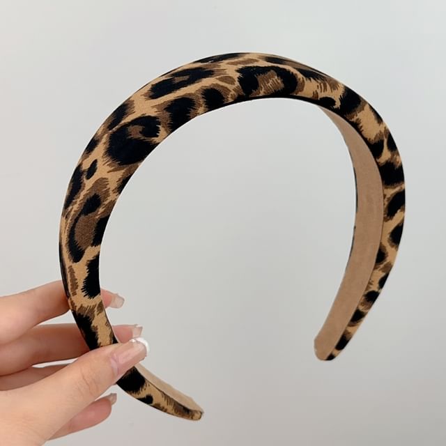 Bow Accent Leopard Print Headband (Various Design)