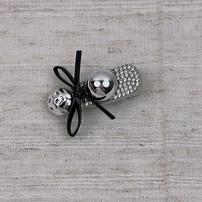 Bow Accent Alloy Hair Clip