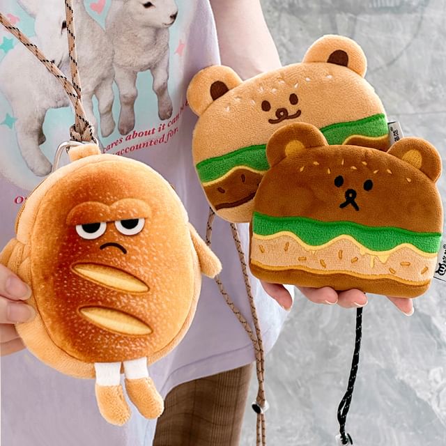 Burger / Toast / Seal Chenille Pouch