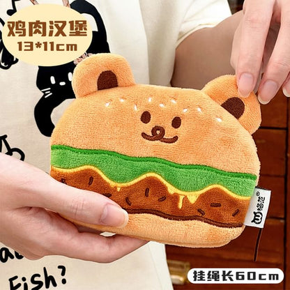 Burger / Toast / Seal Chenille Pouch