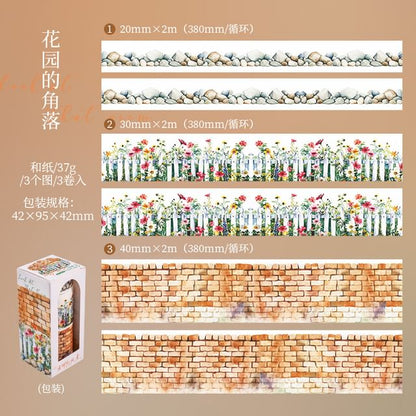 Set of 3: Scenery Masking Tape