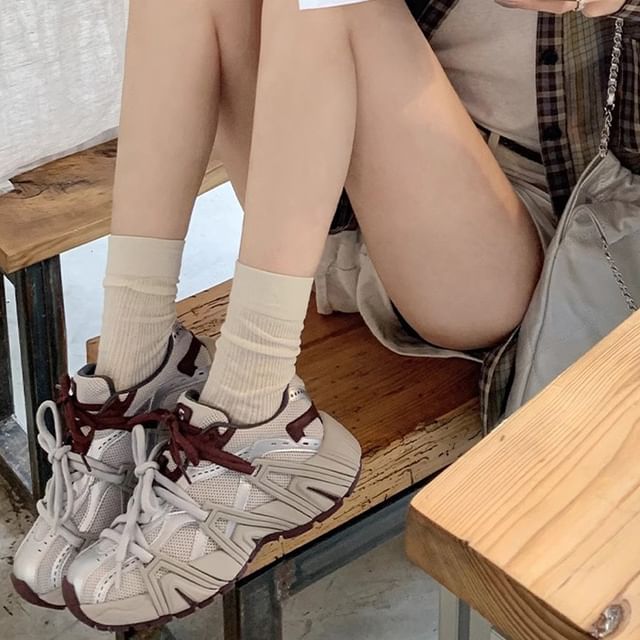 Sneakers Lace-Up Platform