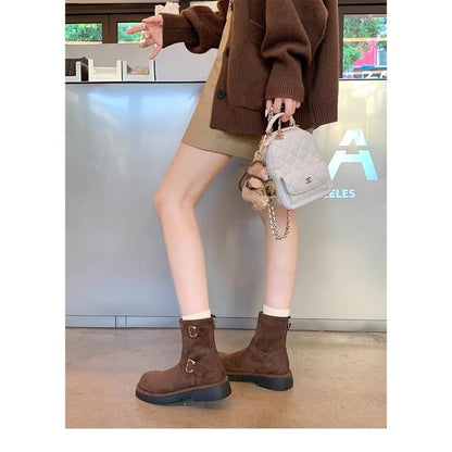 Faux (Various Boots Designs) Suede Buckled