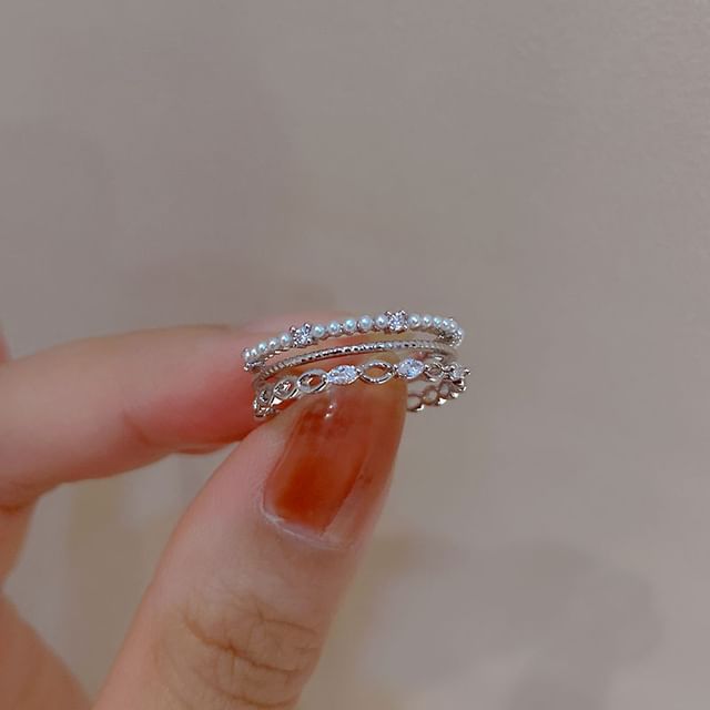 Rhinestone Designs) (Various Alloy Ring
