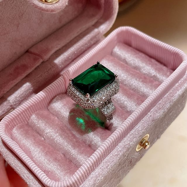Rhinestone Ring Alloy (Various Designs)