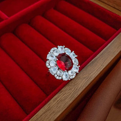 Rhinestone Ring Alloy (Various Designs)