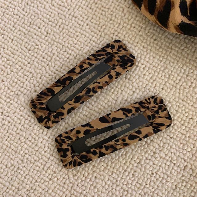 Leopard Print Hair Clip