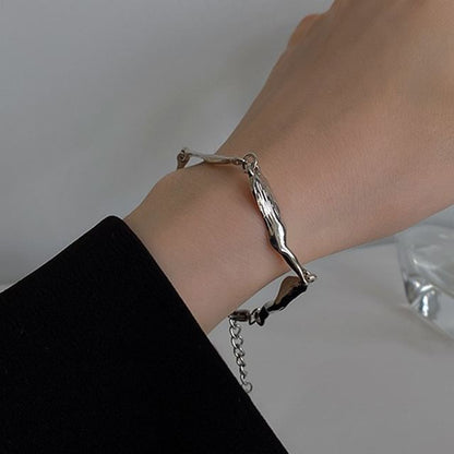 Rhinestone Bracelet Irregular /