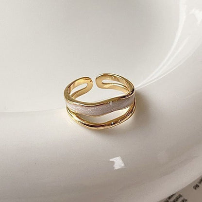 Ring Layered Open Rhinestone /