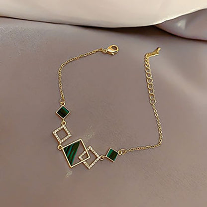 Rhinestone Bracelet Irregular /