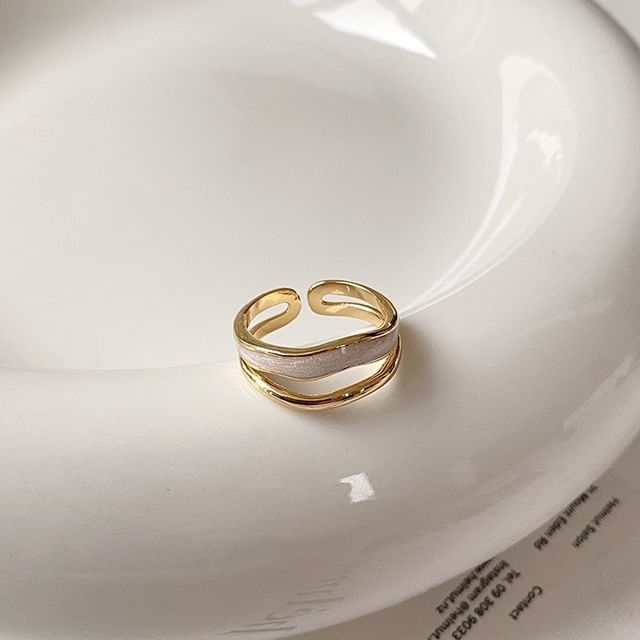 Ring Layered Open Rhinestone /