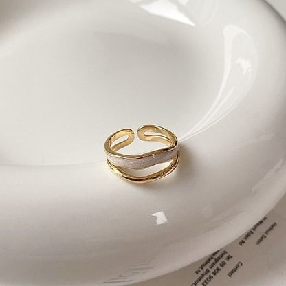 Ring Layered Open Rhinestone /