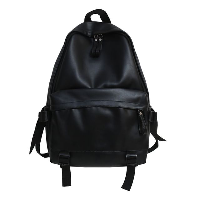 Faux Backpack Multi-Pocket Leather