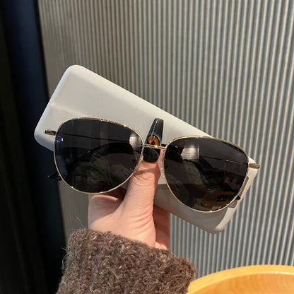 Metal Frame Polished Sunglasses