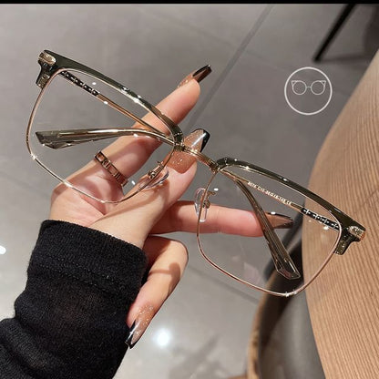 Eyeglasses Frame Metal Square