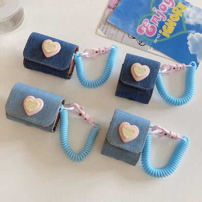 Heart Denim AirPods / Pro Earphone Case Skin