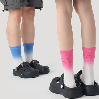 Couple Matching Gradient Short Socks