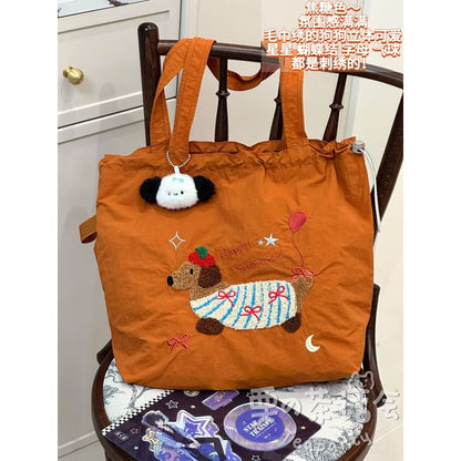 Animal Applique Tote Bag / Bag Charm / Set