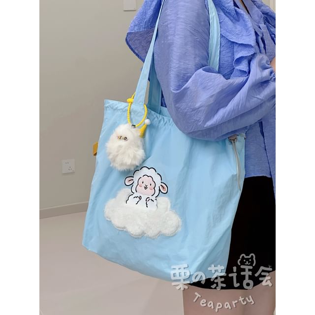 Animal Applique Tote Bag / Bag Charm / Set