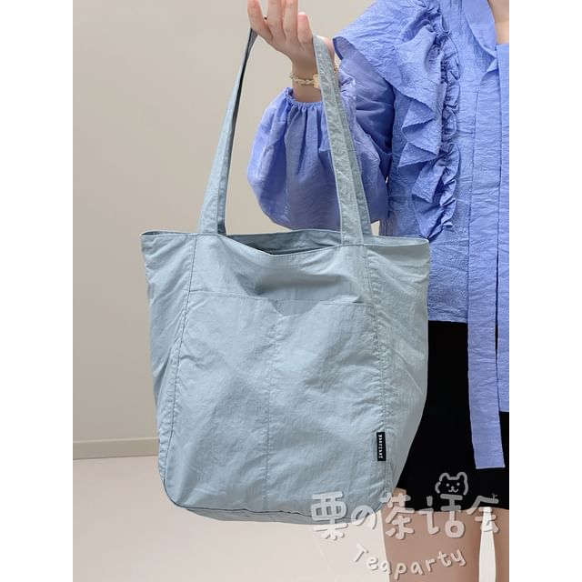 Canvas Plain Tote Bag / Bag Charm / Set