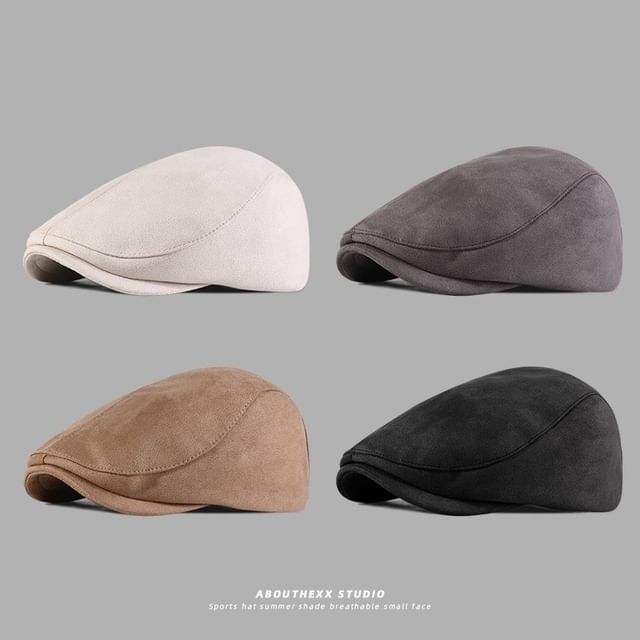 Suede Cap Faux Flat