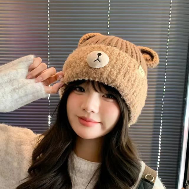 Knit Beanie Bear Ear