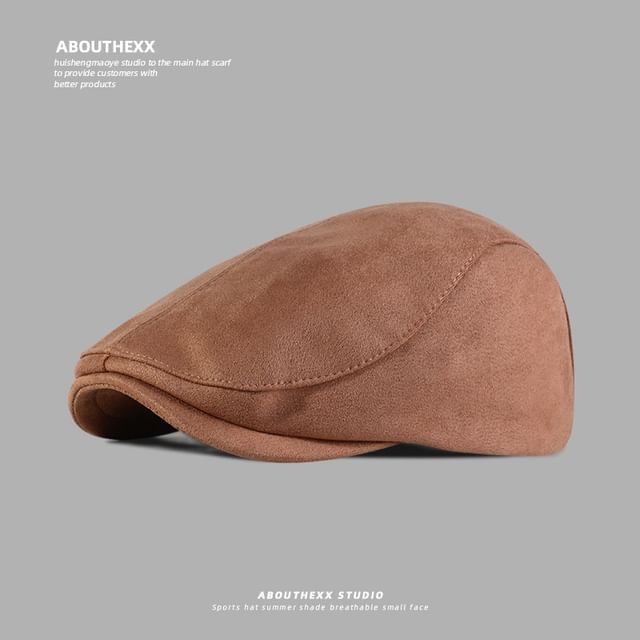 Suede Cap Faux Flat