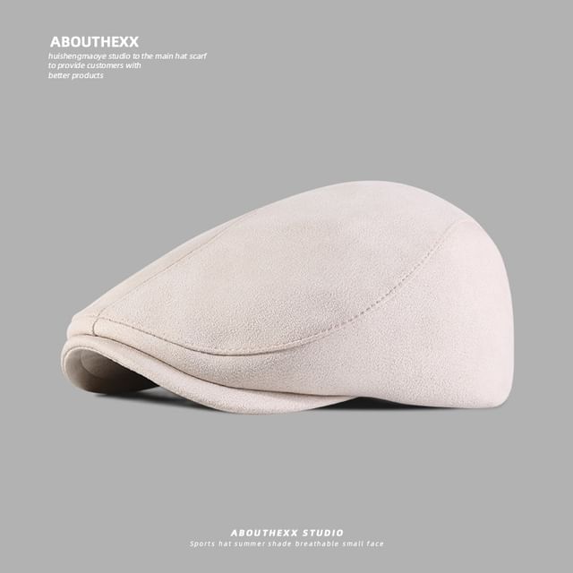 Suede Cap Faux Flat