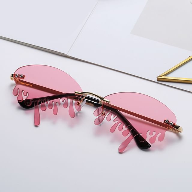 Frameless Melted Sunglasses