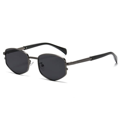 Frame Geometric Sunglasses Metal