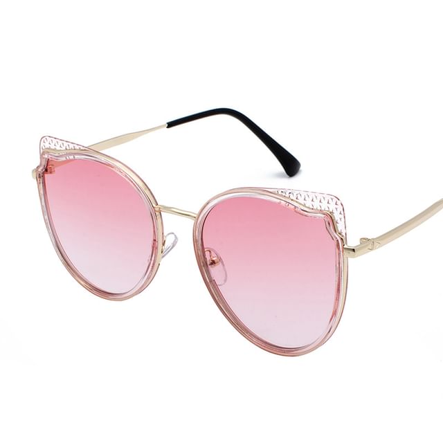 Frame Cat Eye Metal Sunglasses