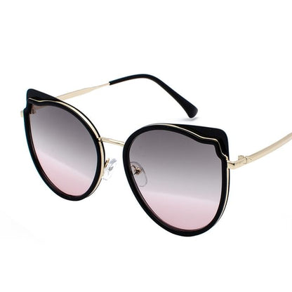 Frame Cat Eye Metal Sunglasses