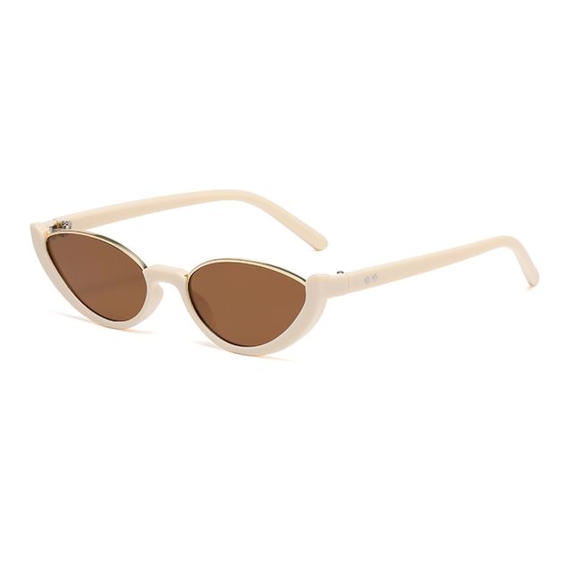 Semi-Rimless Oval Sunglasses Small