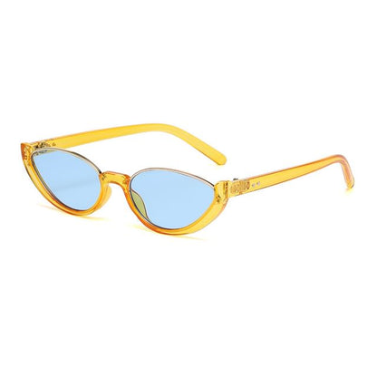 Semi-Rimless Oval Sunglasses Small