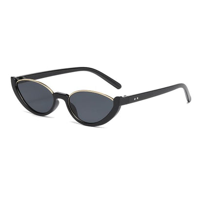 Semi-Rimless Oval Sunglasses Small