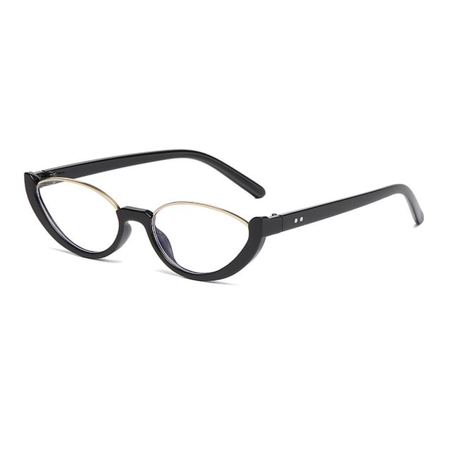 Semi-Rimless Oval Sunglasses Small