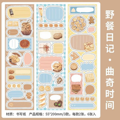 Food Cartoon Masking Tape