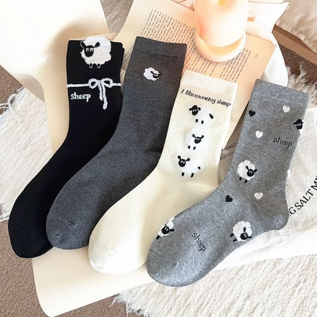 Sheep Patterned Socks