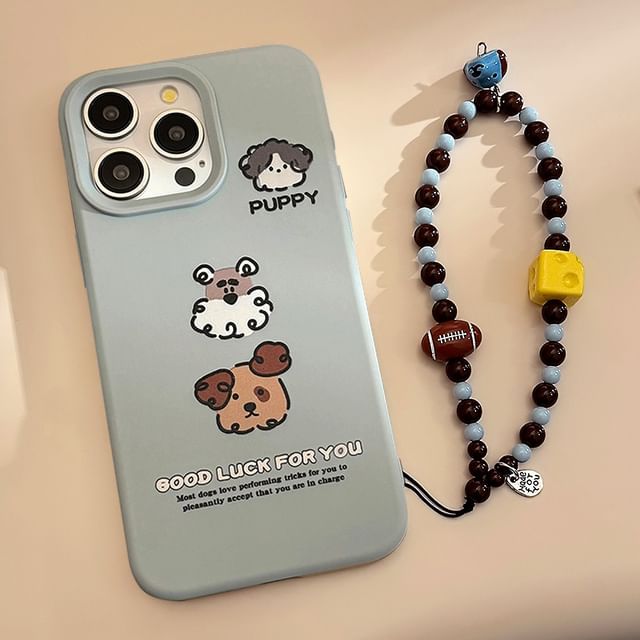 Dog Set Bead Case / Phone Strap