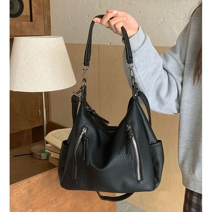 Tassel Bag Leather Faux Shoulder