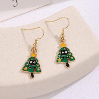 Christmas Cartoon Alloy Drop Earring