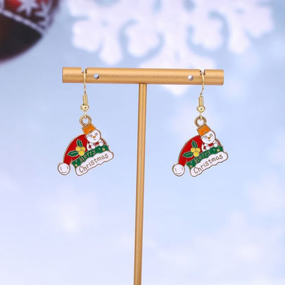 Christmas Cartoon Alloy Drop Earring