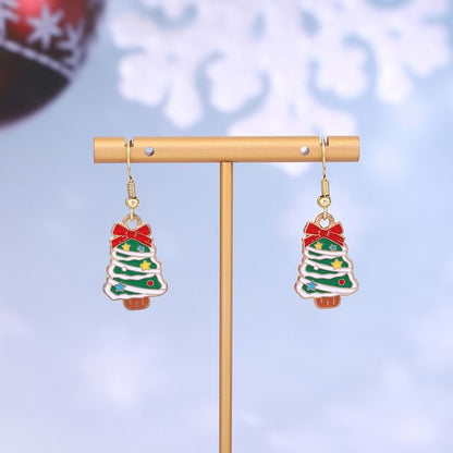 Christmas Cartoon Alloy Drop Earring