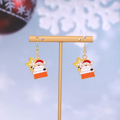 Christmas Cartoon Alloy Drop Earring