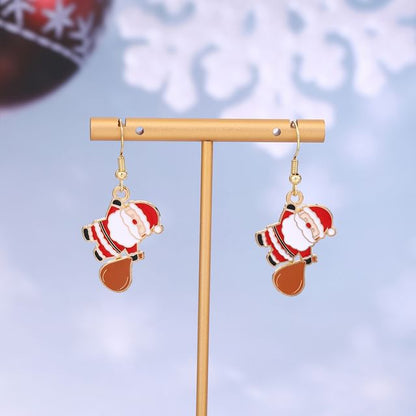 Christmas Cartoon Alloy Drop Earring