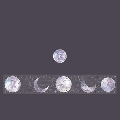 Moon / Floral Masking Tape